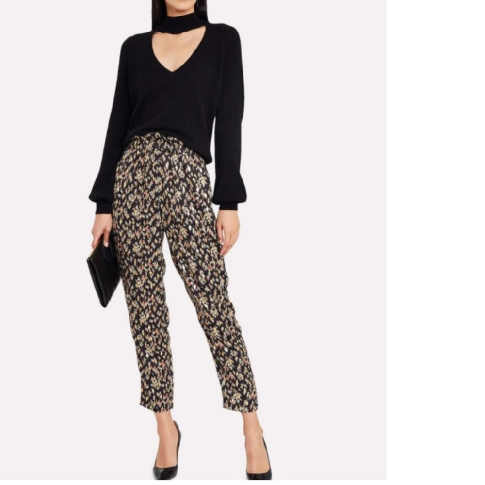 Sabina Musayev Clover Pleated Floral Pant NWOT
